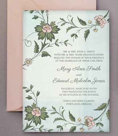 Free wedding invitations ready to print