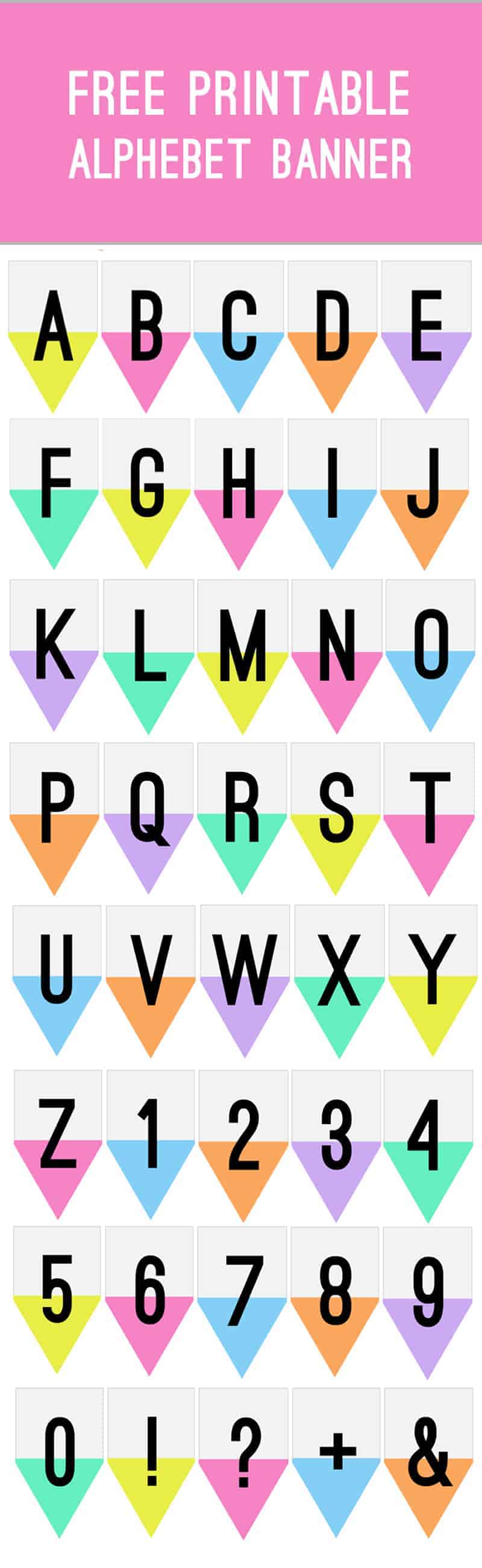 Printable Letters For Banner