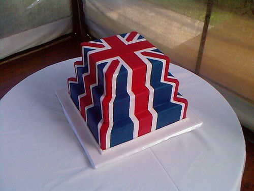 British wedding cake