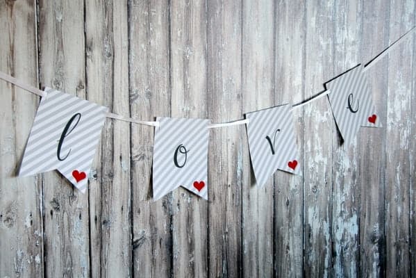 Design Happens Free Printable Love Banner 47 – Bespoke-Bride: Wedding Blog