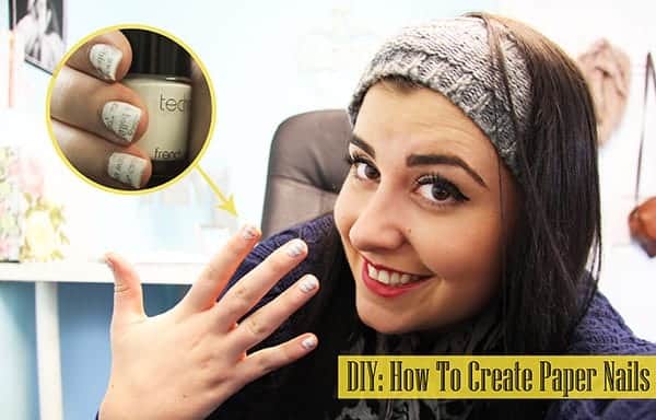 Beauty DIY How To Create Newspaper Print Nails