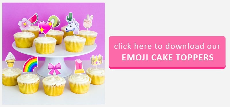 Emoji Cake Topper Button