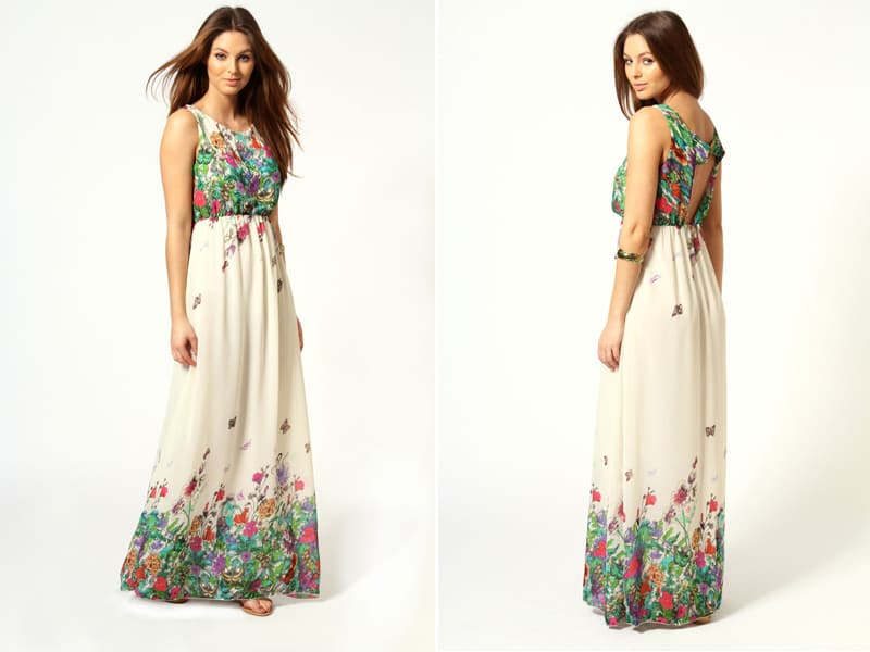Amie floral maxi dress