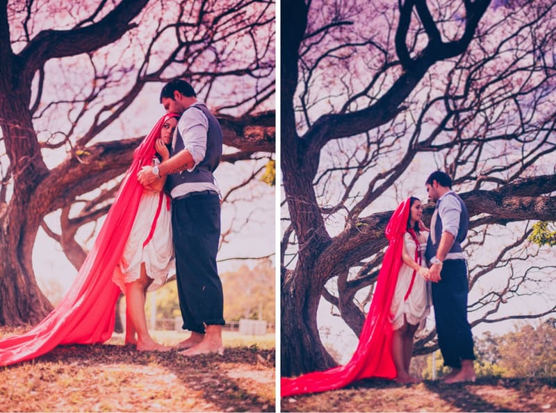 little red riding hood engagement