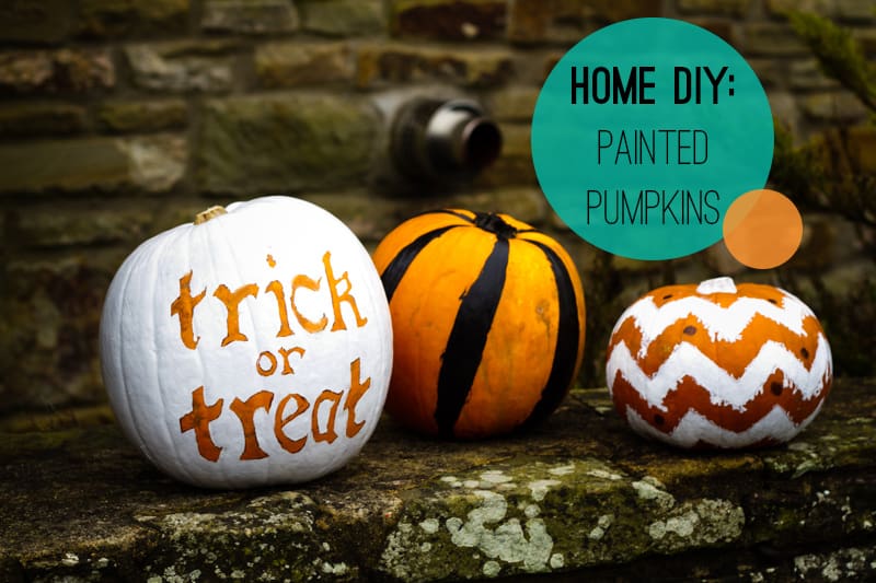 A DIY Pumpkin painting home crafts trick or treat decoration How To
