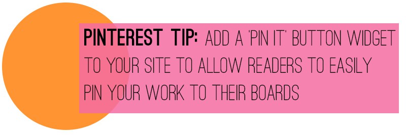 Pinterest Tip Pin It Button