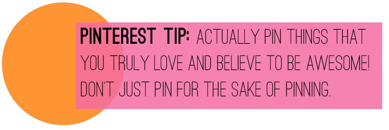 Pinterest Tip Things You Love