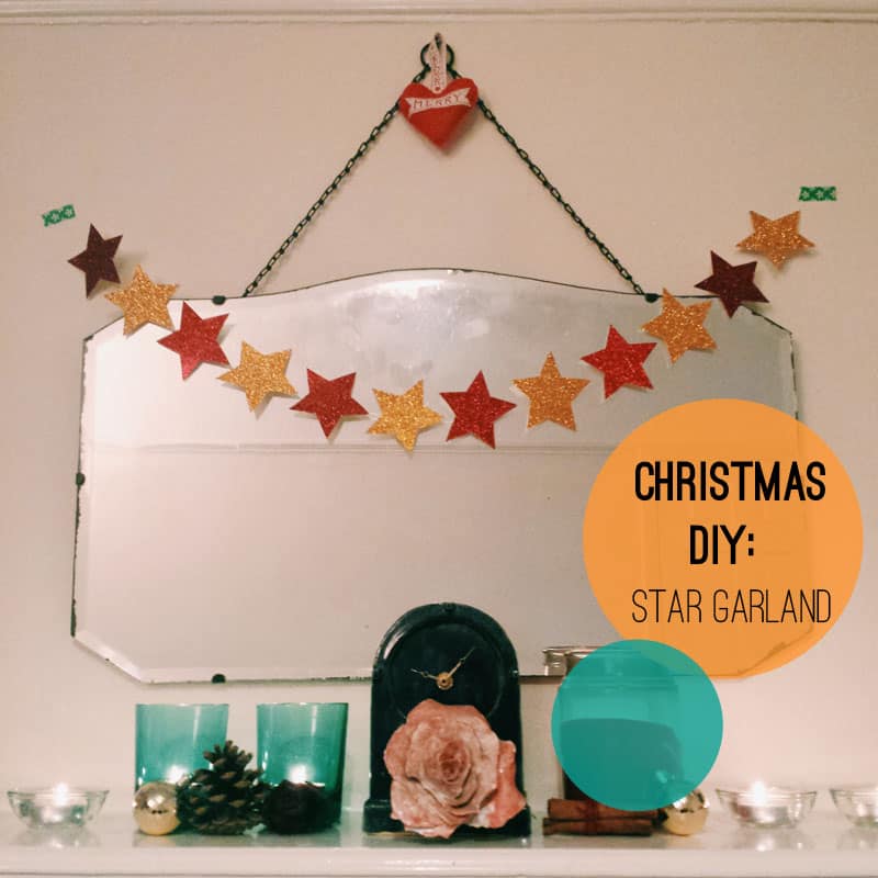 How to sew a christmas star garland