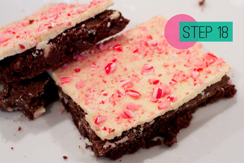 Peppermint Candy Cane Chocolate Brownies-18