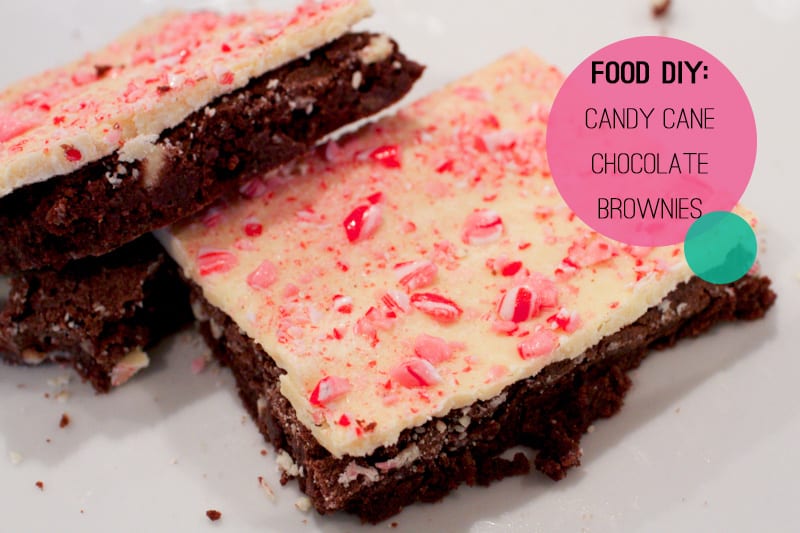 Peppermint Candy Cane Chocolate Brownies