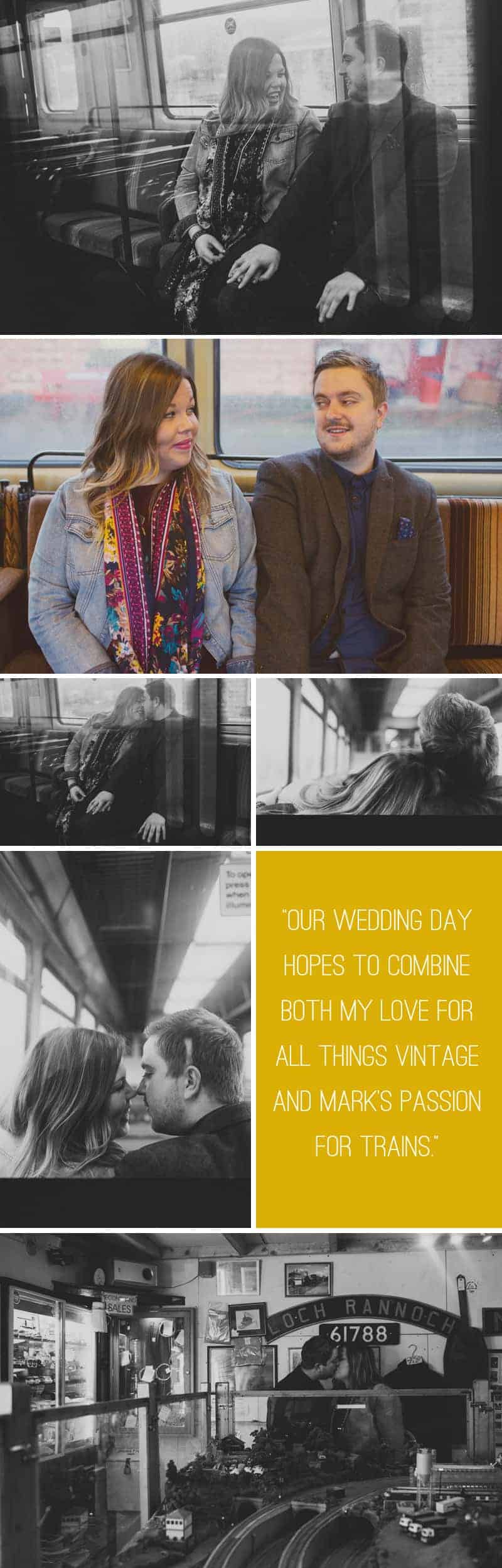 A Vintage Train Engagement - Kirsty & Mark Vintage Train Engagement 2