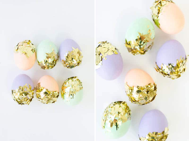 Studio DIY Glitter Dipped Easter Eggs