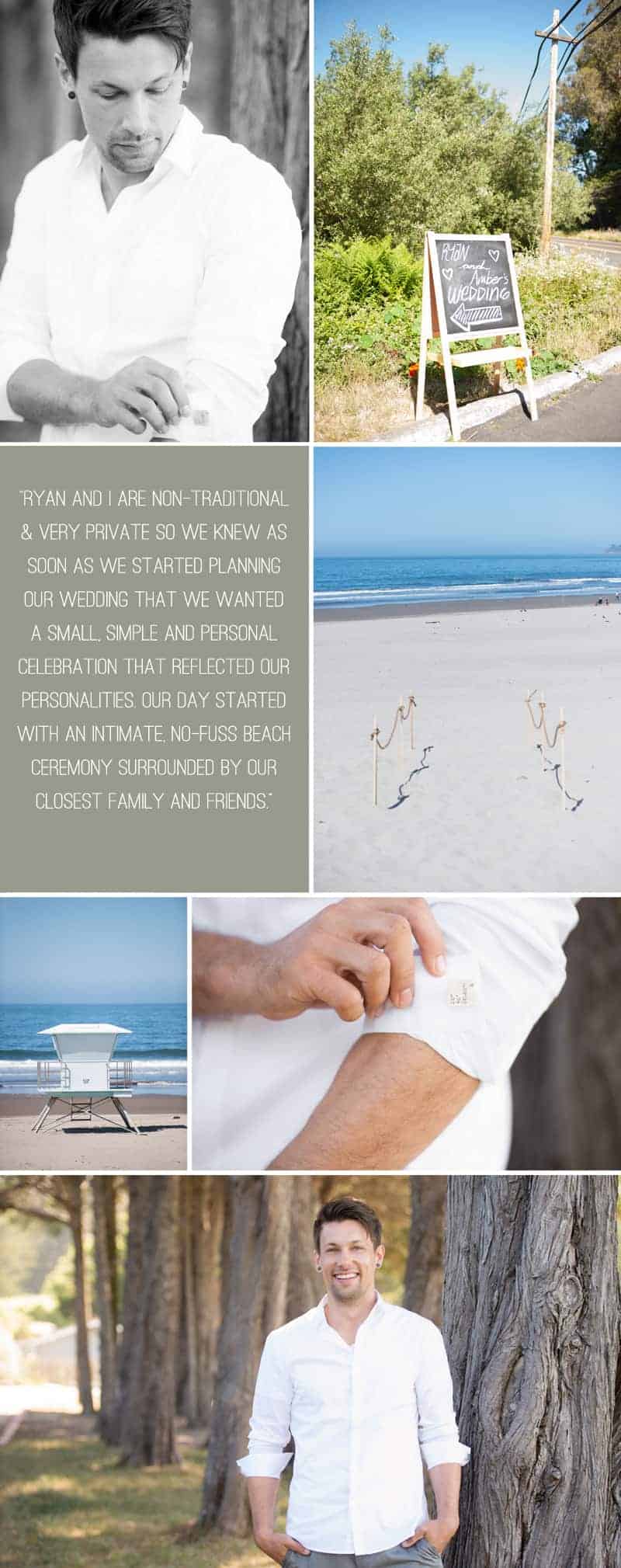 An Intimate Rustic Beach Wedding 1