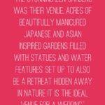 A Yellow, Bird & Asian Inspired Wedding - Emma & Rex - Quote