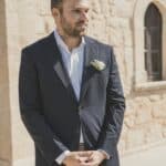 A Locally Sourced Wedding with a Surprise Pregnancy, the Saronic Gulf of Greece - Anna & Philipp - Anna Filipp Anna Roussos Ceremony Low