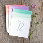 10 Ways To Weave Watercolour Into Your Wedding... - Colorwash Tablenumbers