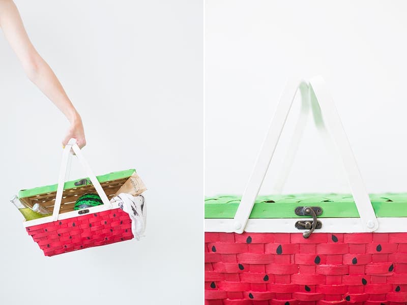 DIY Watermelon Picnic Basket