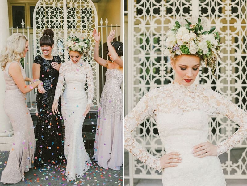 A Stylists Vision Brought to life in her Wedding. Photography by Lara Hotz via Burnetts Board