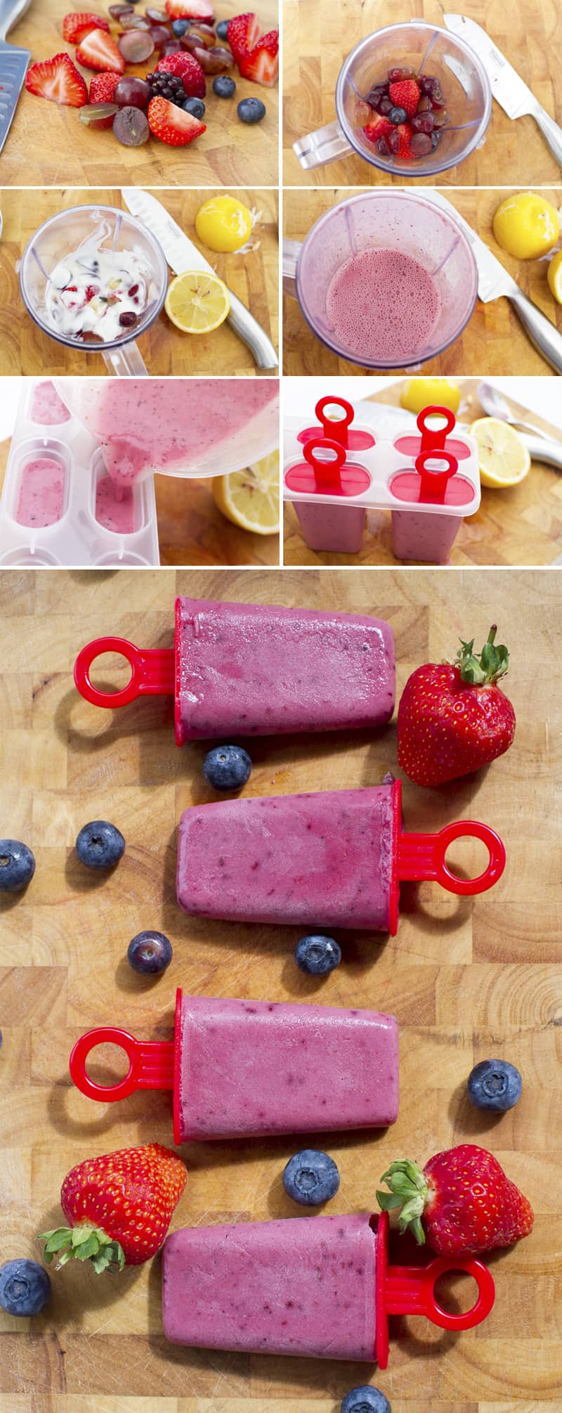 How To make smoothie popsicles DIY forest fruits DIY blog