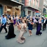 A New Orleans Second Line Wedding Parade: Samantha & Daniel - New Orleans Wedding Second Line Wedding Parade Brooch Bouquet Diy Wedding Invitations Masquerade