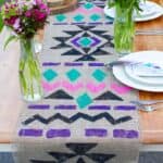 20 of our Favourite Wedding DIYs - Aztec Table Runner Main