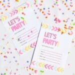 20 of our Favourite Wedding DIYs - Hen Party Bachelorette Party Neon Invitations