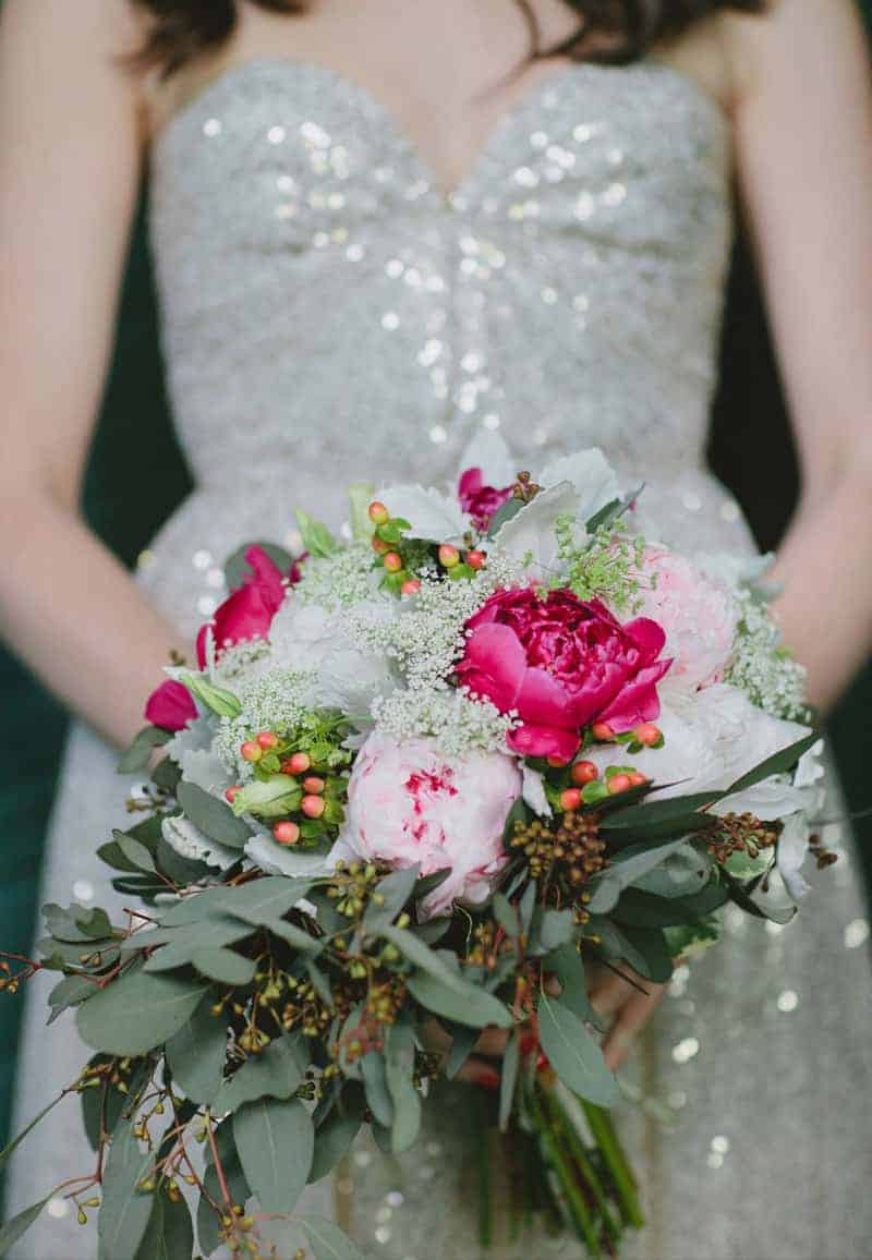 Rustic Bouquet in shades of pink and white