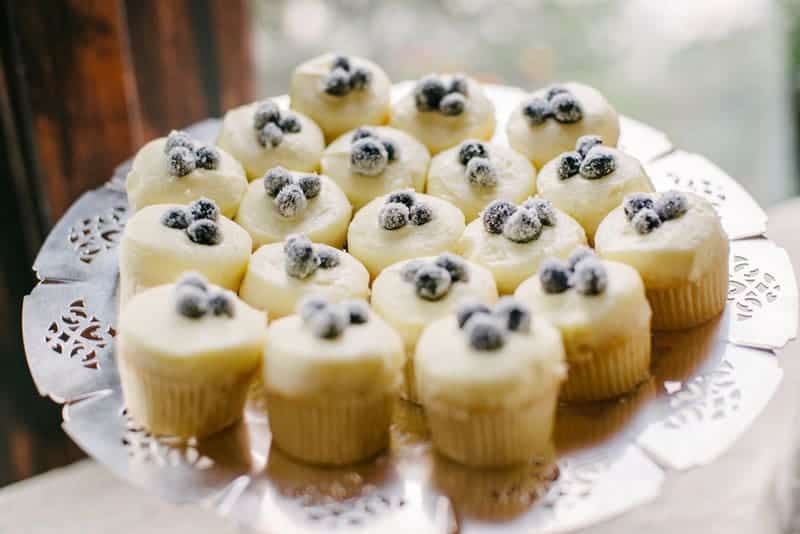 Frosted Blueberry Muffins - Meghan & Chuck