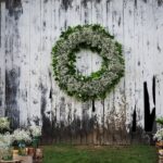 12 Rustic Ideas for a Winter Wedding - Oversized Wreathes Chelsea Chris