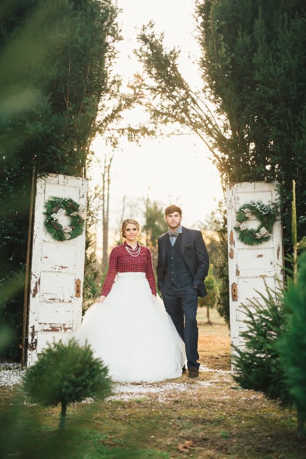 Festive Wedding Inspiration on a Christmas Tree Farm 4 BespokeBride