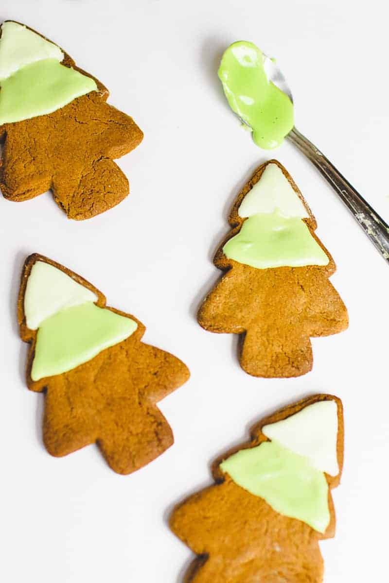 Ombre Iced Christmas Tree Cookies Festive Recipe Baking