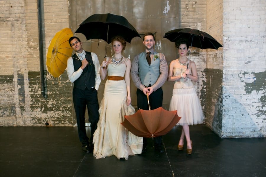 Steampunk Wedding Inspiration metals bride shoot 25