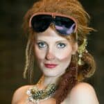 Let's Get Lost in Steampunk Style - Steampunk Wedding Inspiration Metals Bride Shoot