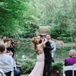 CLOSE KNIT FAMILY & FRIENDS MAKE THIS A WEDDING TO REMEMBER: JON & LAUREN - Close Knit Family Friend Diy Wedding Bride With Purple Petticoat