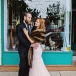 CLOSE KNIT FAMILY & FRIENDS MAKE THIS A WEDDING TO REMEMBER: JON & LAUREN - Close Knit Family Friend Diy Wedding Bride With Purple Petticoat