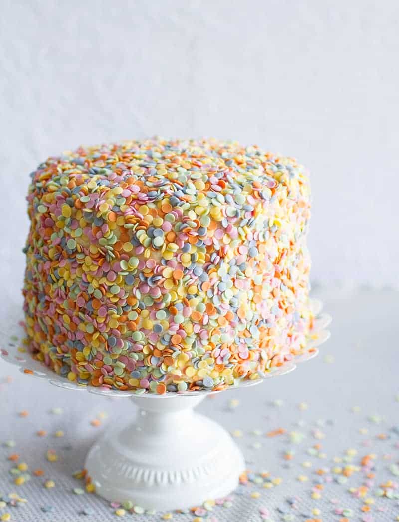 How To Decorate a confetti sprinkle cake