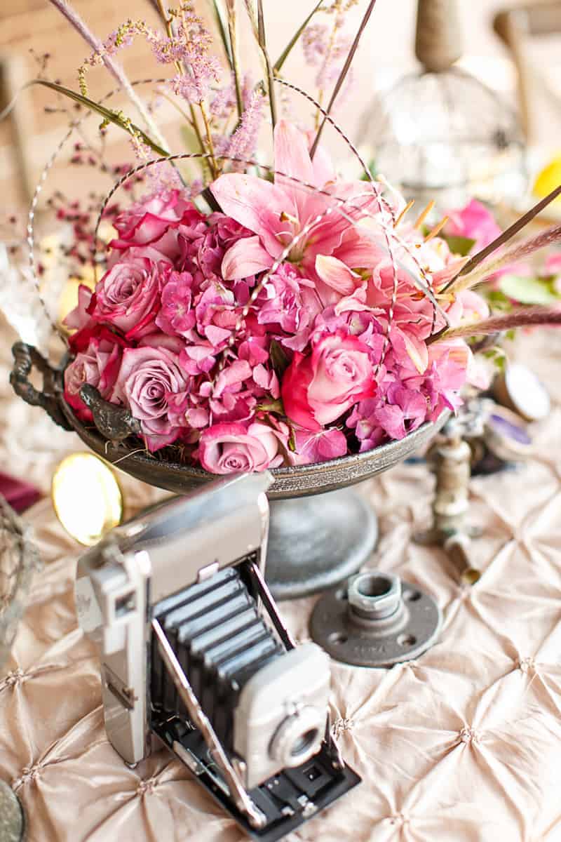 Steampunk Colourful Vibrant Colours Pink Wedding Inspiration-15