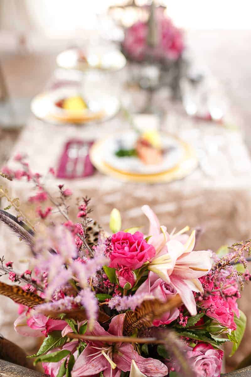 Steampunk Colourful Vibrant Colours Pink Wedding Inspiration-5
