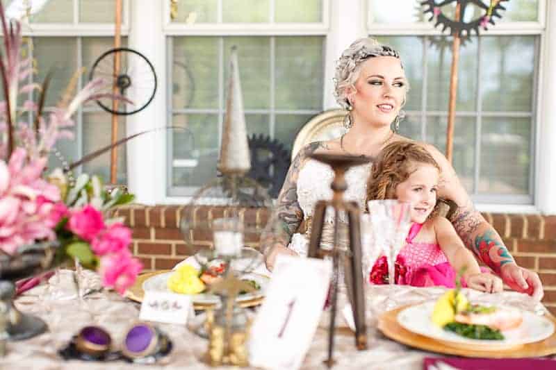 Steampunk Colourful Vibrant Colours Pink Wedding Inspiration-7