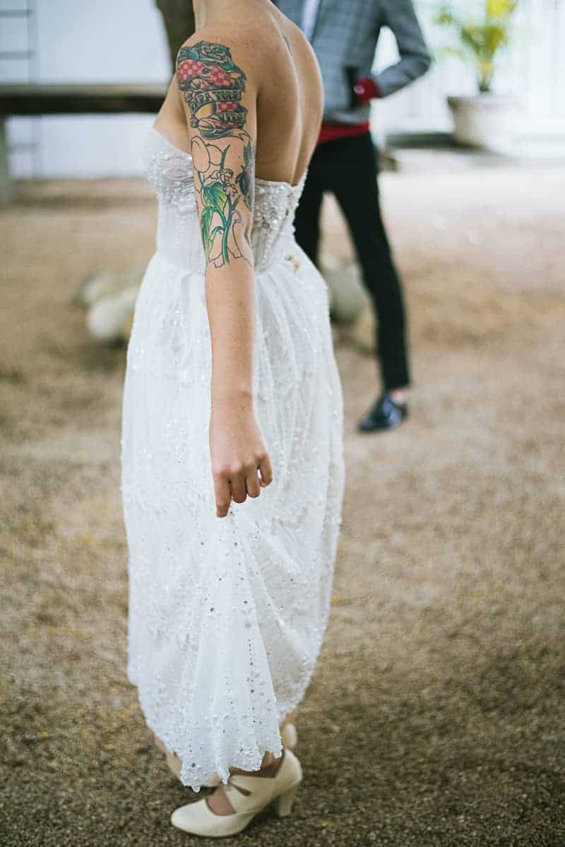Winter Wedding Inspiration Style with Rockabilly Fashion from Zebra Music and Gold Antler Crowns Shoot-24