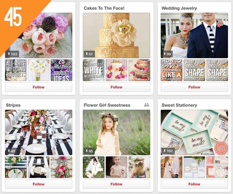 45 She Finds Weddings Pinterest Accounts to Follow