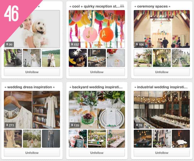46 Willow & Co Wedding Pinterest Accounts to Follow