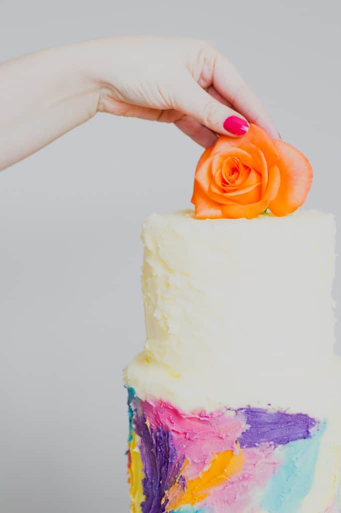 DIY PAINTED WATERCOLOUR CAKE BespokeBride Wedding Blog