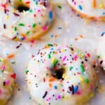 OFF THE RECORD: EASTER INDULGENCE - Baked Funfetti Donuts These Taste Just Like Your Favorite Sprinkled Donuts At The Bakery And Theyre So Simple To Make At Home