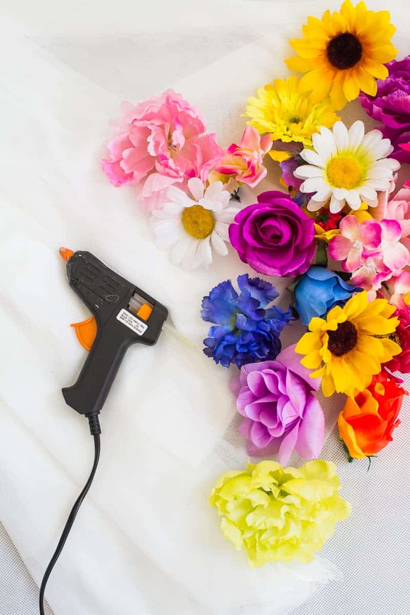 DIY Flower Tulle Skirt Tutorial Spring Summer Fashion Wedding do it yourself-1