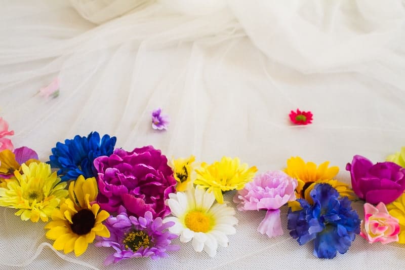 DIY Flower Tulle Skirt Tutorial Spring Summer Fashion Wedding do it yourself-5