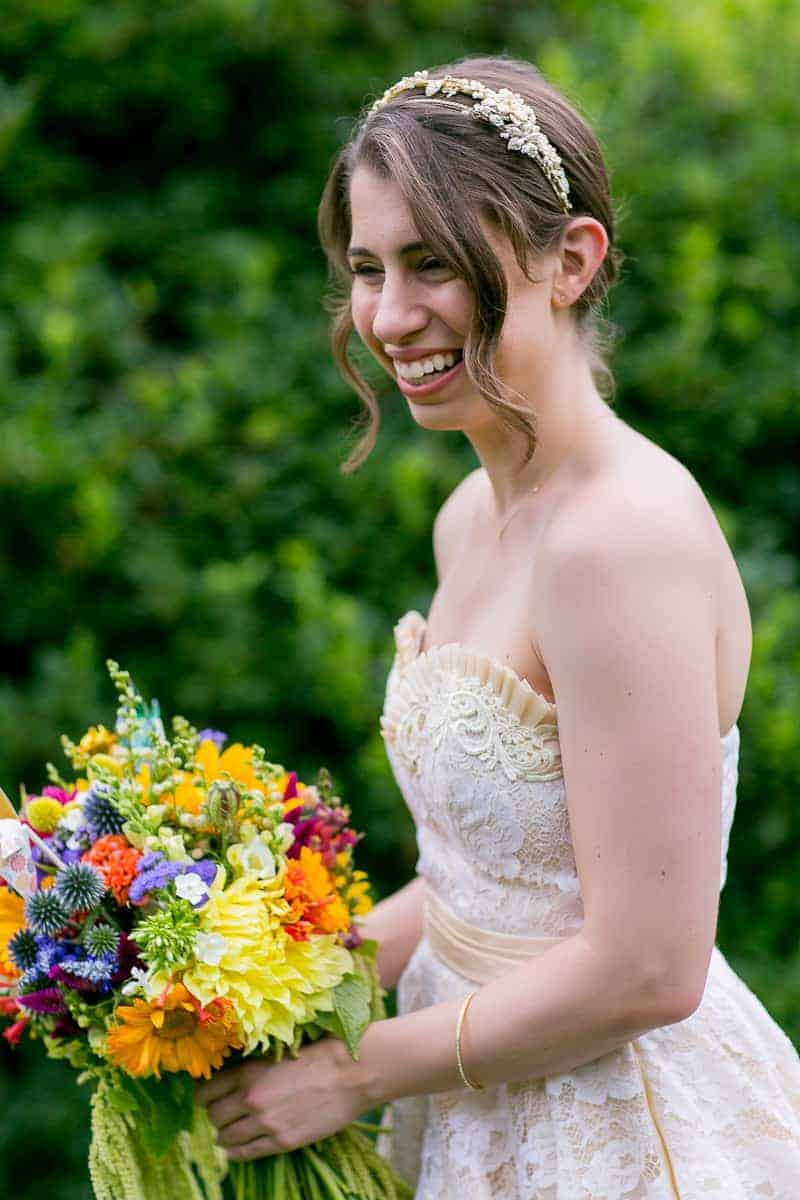 Pinwheel Themed Wedding with Colourful Sunflowers Backyard Inspiration-10