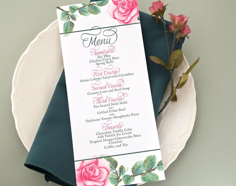 roses-menu