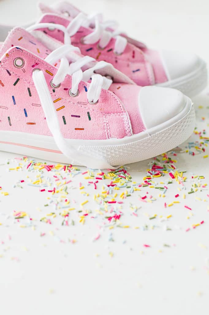 DIY SPRINKLE SNEAKERS BespokeBride Wedding Blog