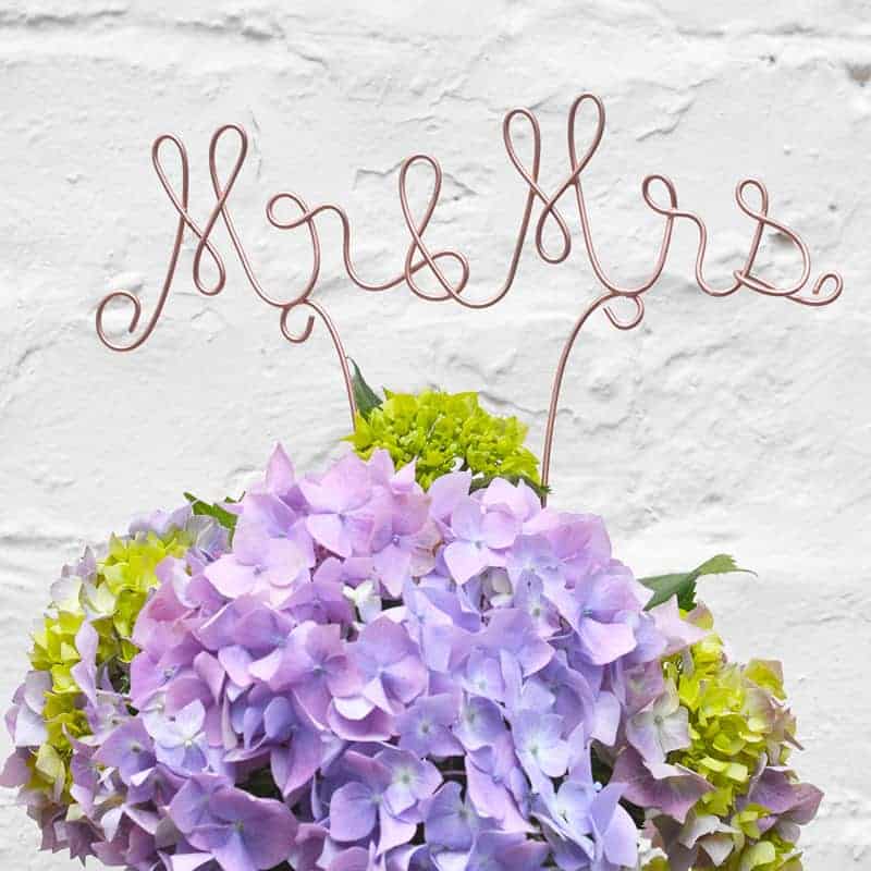 Wire mr&mrs the letter loft